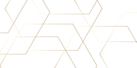 Abstract hexagon white background with shadow .golden background Futuristic blue neon honeycombs. Modern technology design. Vector illustration.	