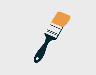 PAINT BRUSH Icon Solid Style. Vector Icon Design Element for Web Page, Mobile App, UI, UX Design
