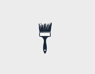 PAINT BRUSH Icon Solid Style. Vector Icon Design Element for Web Page, Mobile App, UI, UX Design
