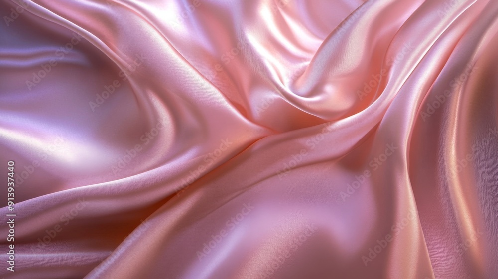 Leinwandbilder graceful flowing fabric with a silky texture, creating an elegant and soft background.