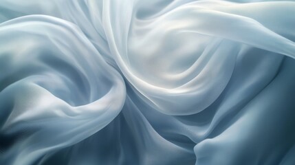 Graceful, soft fabric in motion, forming an elegant and flowing background in muted tones.