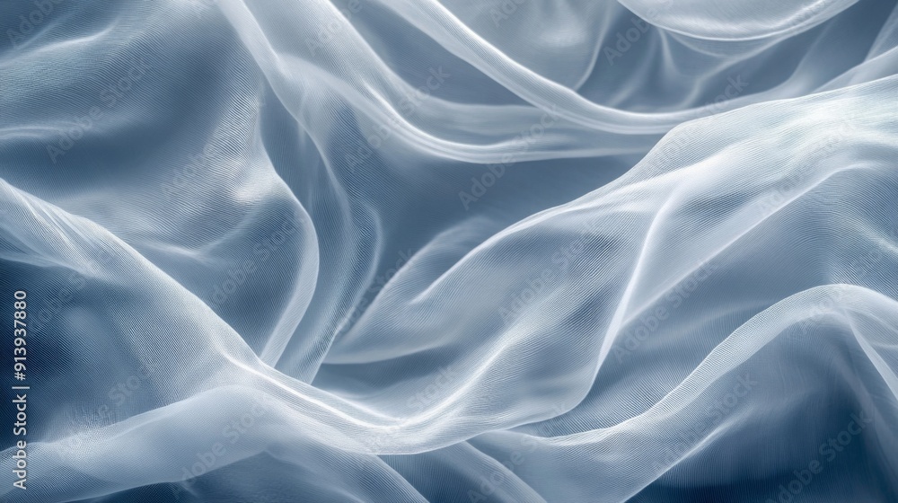 Aufkleber graceful, soft fabric in motion, forming an elegant and flowing background in muted tones.