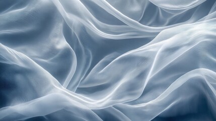 Obraz premium Graceful, soft fabric in motion, forming an elegant and flowing background in muted tones.