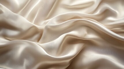 Obraz premium Graceful flowing fabric with a silky texture, creating an elegant and soft background.