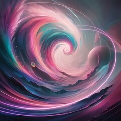 abstract fractal background with space