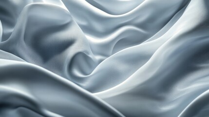 Obraz premium Luxurious soft cloth in motion, forming elegant waves and creating a flowing background.