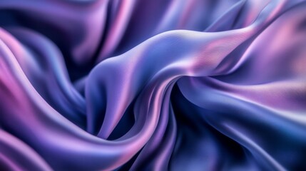 Obraz premium Luxurious soft cloth in motion, forming elegant waves and creating a flowing background.
