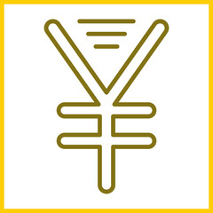 Fototapeta premium Yen Sign icon Design