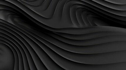 Obraz premium Abstract black and white wavy background. Modern design.