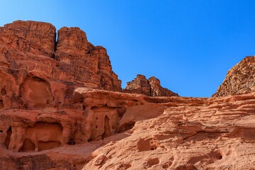 Fototapeta premium Landscape of the Wadi Rum desert in Jordan