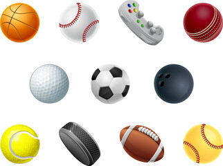 Ball Set of Sport Balls Sports Icons © Christos Georghiou
