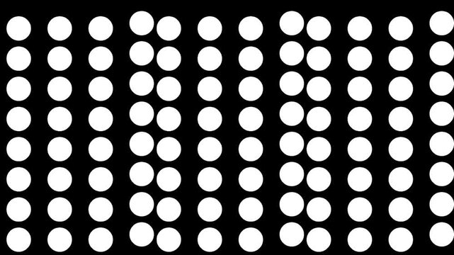black and white dots background
