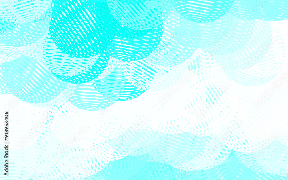 Poster light green vector pattern with random forms.