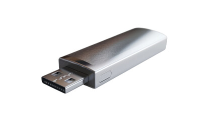Usb flash drive on transparent background