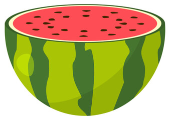 Watermelon illustration icon