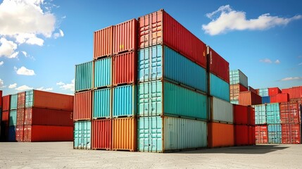 Colorful Shipping Containers