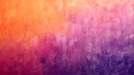 Fototapeta premium Tranquil Sunset Hues: A Blend of Orange and Violet in Dreamy Oil Pastel Texture