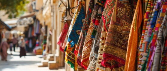 Colorful Market Stalls