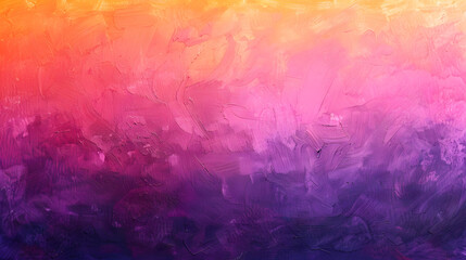Fototapeta premium Tranquil Sunset Hues: A Blend of Orange and Violet in Dreamy Oil Pastel Texture