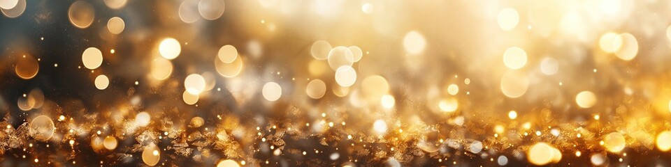 Abstract cream background with blurry festival lights and outdoor celebration bokeh 