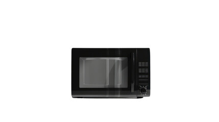 Microwave on transparent background