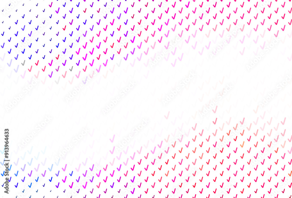 Poster light pink vector pattern with curved lines.
