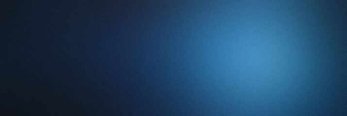 Obraz premium Dark Blue Gradient Abstract Background with Light Glow and Grain Texture. Noise Effect