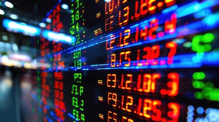 Fototapeta premium Stock Market Display