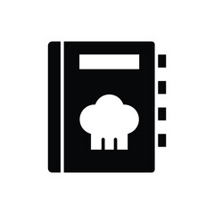 recipe icon vector design template simple and clean