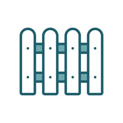 wood fence icon vector design template simple and clean