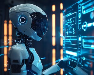 AI Powered Personal Assistant with Holographic Interface for Advanced Home Technology Concept