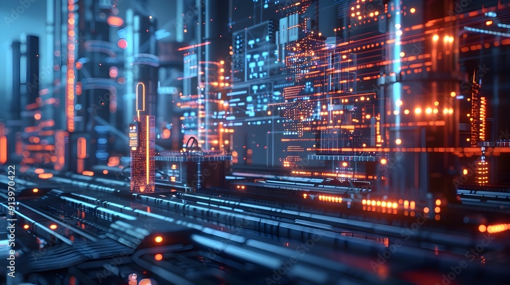 Poster digital twin technology revolutionizing manufacturing with real time data and advanced simulation