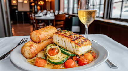 Enjoy authentic Italian cuisine A delicious pasta dish with a good wine This image captures the essence of Italian pasta specialties in a warm and inviting setting. all about italien gourmet food