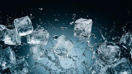 氷と炭酸のテクスチャ