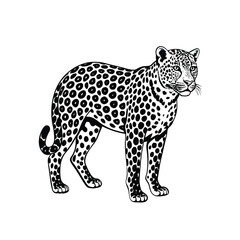 Leopard Silhouette Vector