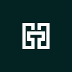 Letter H T logo icon design template elements
