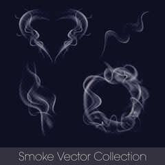 Elegant Smoke and Steam Vector Illustrations