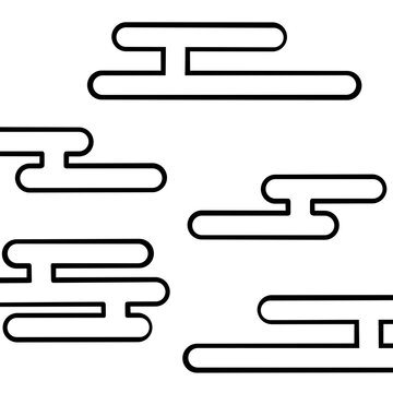 recommend clip art: 雲（線画のみ）
