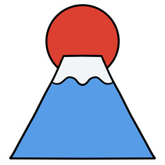 初日の出・富士山