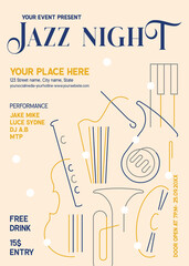 Jazz Night Party Flyer