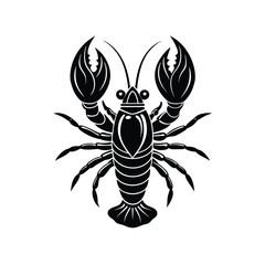 Obraz premium Lobster Silhouette Vector