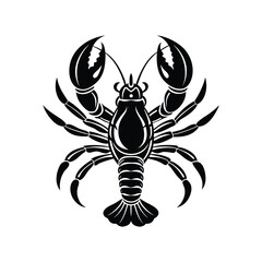 Lobster Silhouette Vector