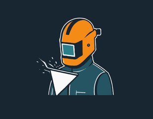 Simple welder graphic 