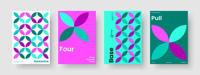 Obraz premium Modern Brochure Design. Creative Background Layout. Geometric Poster Template. Report. Book Cover. Flyer. Banner. Business Presentation. Catalog. Journal. Handbill. Brand Identity. Newsletter