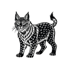 Lynx Cat Silhouette Vector