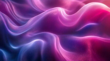 Obraz premium A stunning abstract image featuring undulating waveforms in vibrant shades of pink, purple, and blue.