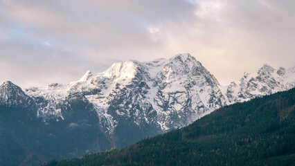 Majestic and breathtaking alps. Alpine mountains. No people.