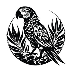 Macaw Silhouette Vector