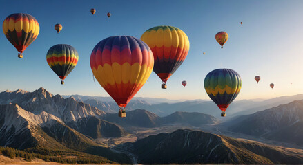 Obraz premium hot air balloon in the sky