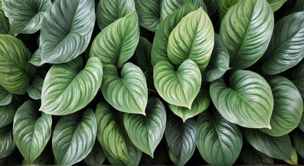 Obraz premium green leaves background